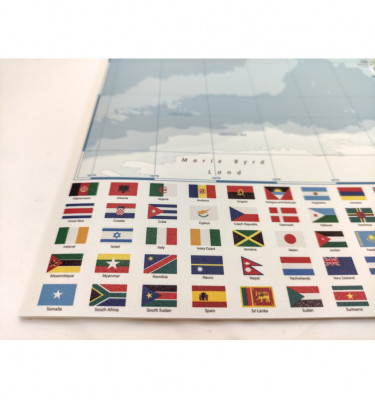 Podkładka na biurko 70x50cm mata ochronna POLITYCZNA MAPA ŚWIATA