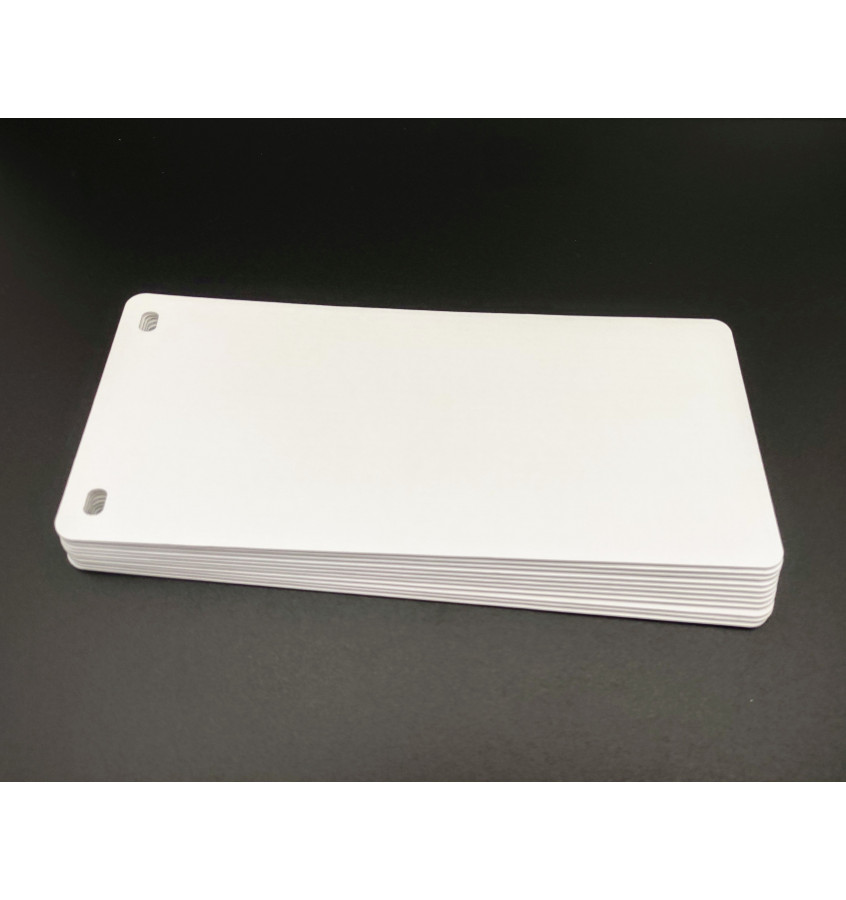  Przekładki do segregatora 1/3 A4 białe tekturowe komplet 25 szt