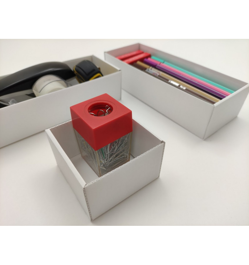 Organizery EKO do szuflady biurka zestaw 6 elementów