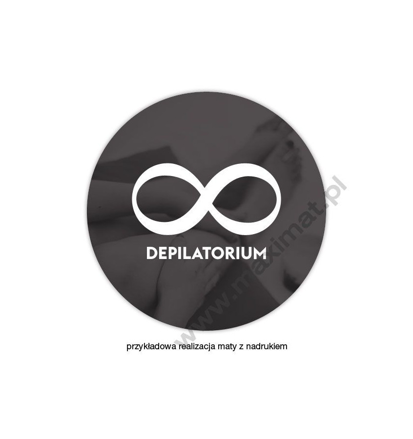 Mata ochronna pod fotel obrotowy nadruk na zamówienie  - okrągła 100cm gr. 13mm