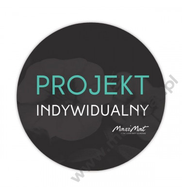 Mata ochronna pod fotel obrotowy nadruk na zamówienie  - okrągła 100cm gr. 13mm