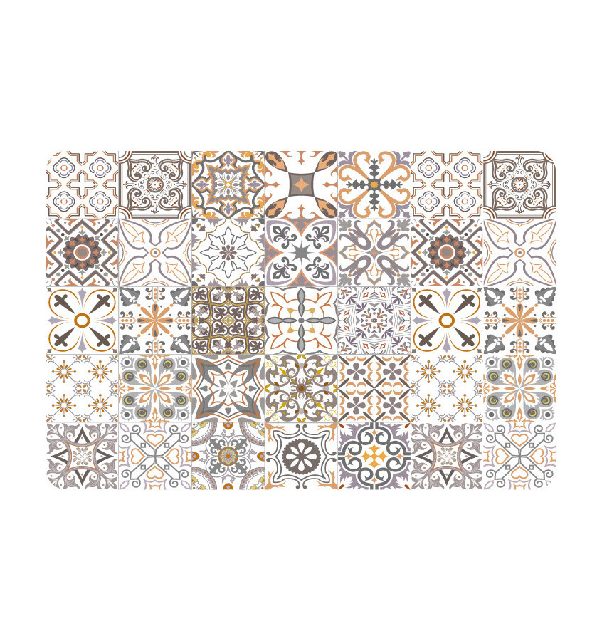 Mata elastyczna 70x100 cm ze wzorem 095 - pod krzesło