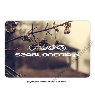 Mata ochronna z nadrukiem indywidualnym na zamówienie 80x120cm gr. 13mm