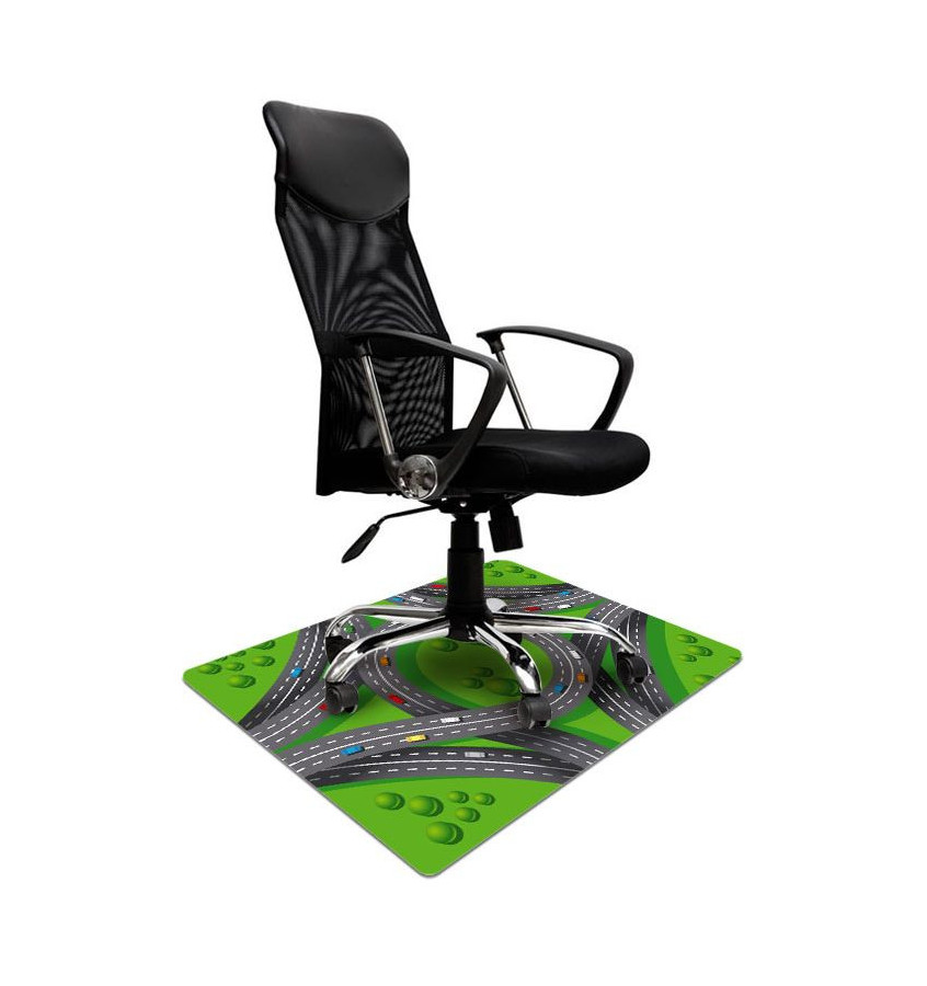 Mata ochronna pod fotel na kółkach z nadrukiem 022 - 80x120cm -  gr. 13mm