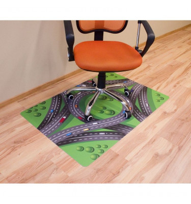 Mata ochronna pod fotel na kółkach z nadrukiem 022 - 80x120cm -  gr. 13mm