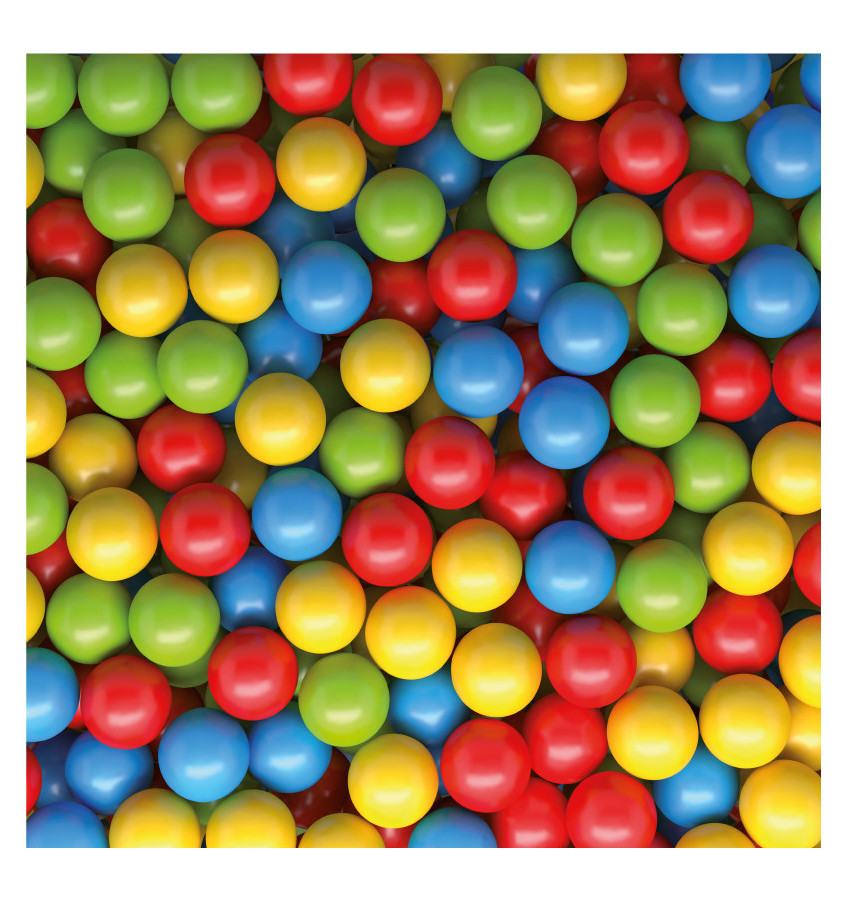 Podkładka elastyczna 55x55 cm - 050 Kolorowe PIŁKI