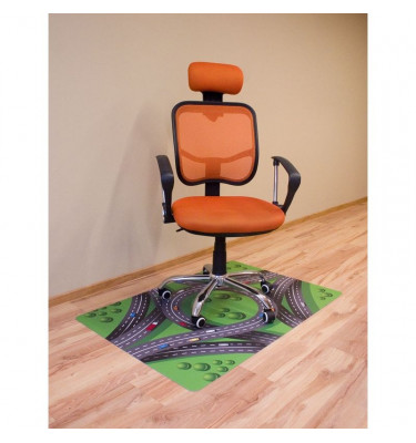 Mata ochronna pod fotel na kółkach z nadrukiem 022 - 80x120cm -  gr. 13mm