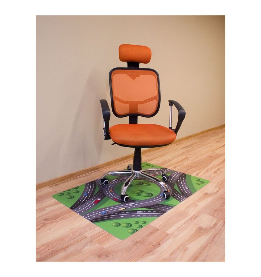 Mata ochronna pod fotel na kółkach z nadrukiem 022 - 80x120cm -  gr. 13mm