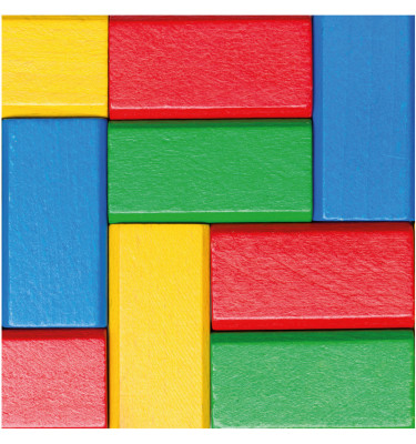 Podkładka dla dzieci 55x55 cm - 051 Kolorowe KLOCKI