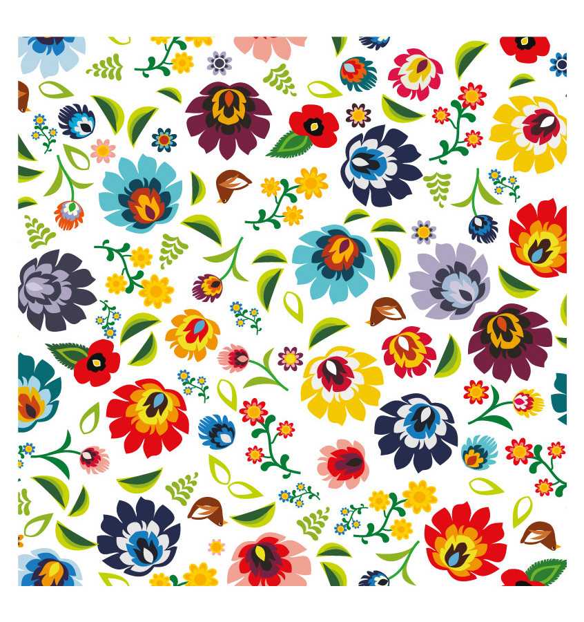 Podkładka 55x55 cm - 055 FOLKOWE KWIATY