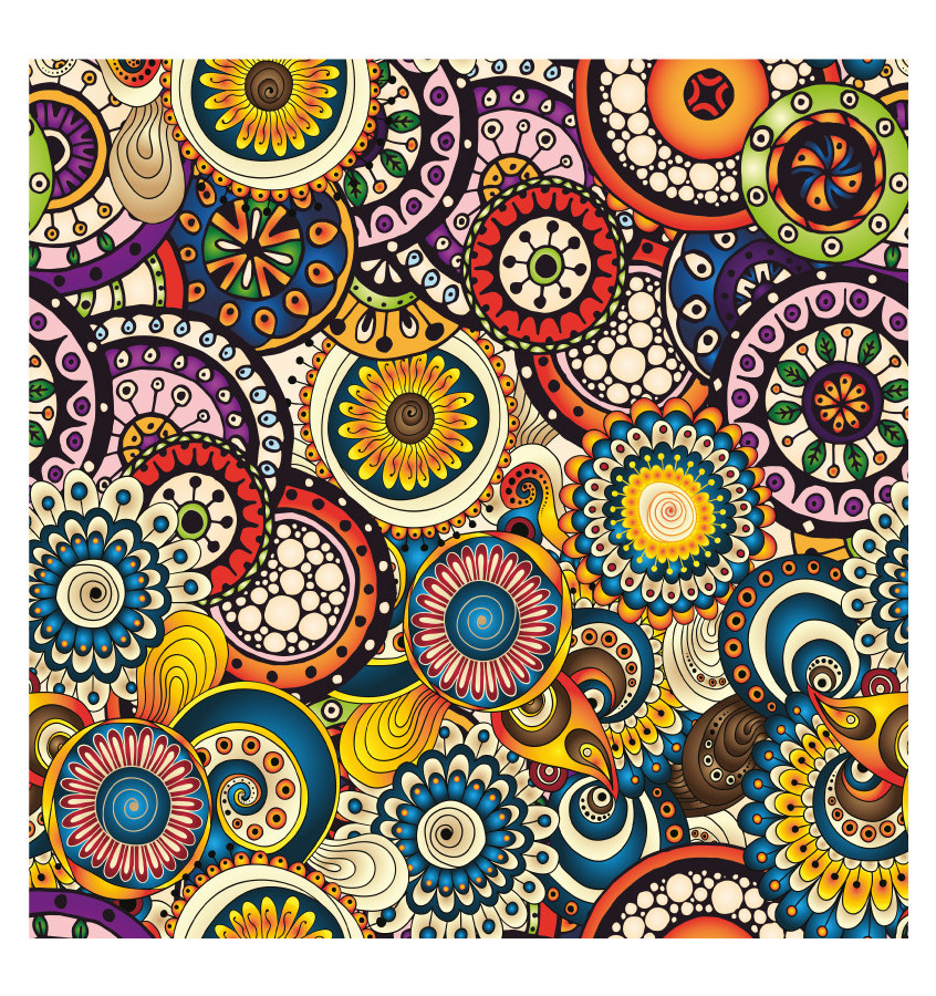 Podkładka 55x55 cm - 056 KOLOROWE MANDALE