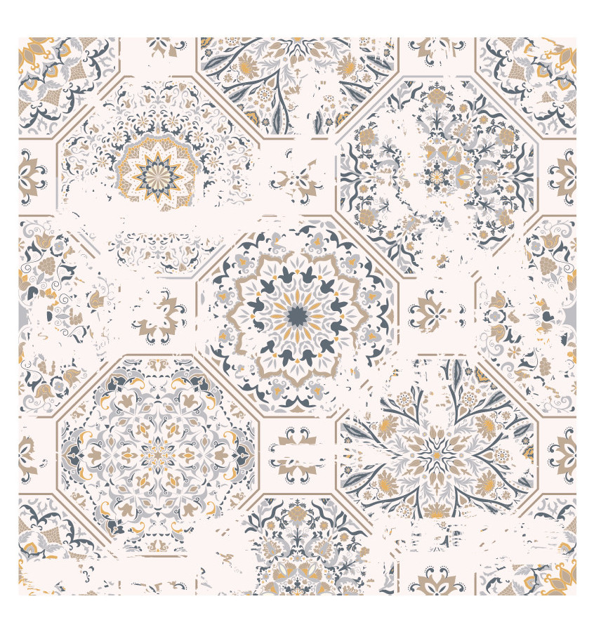 Podkładka 55x55 cm - 089 KAFELKI VINTAGE jasne