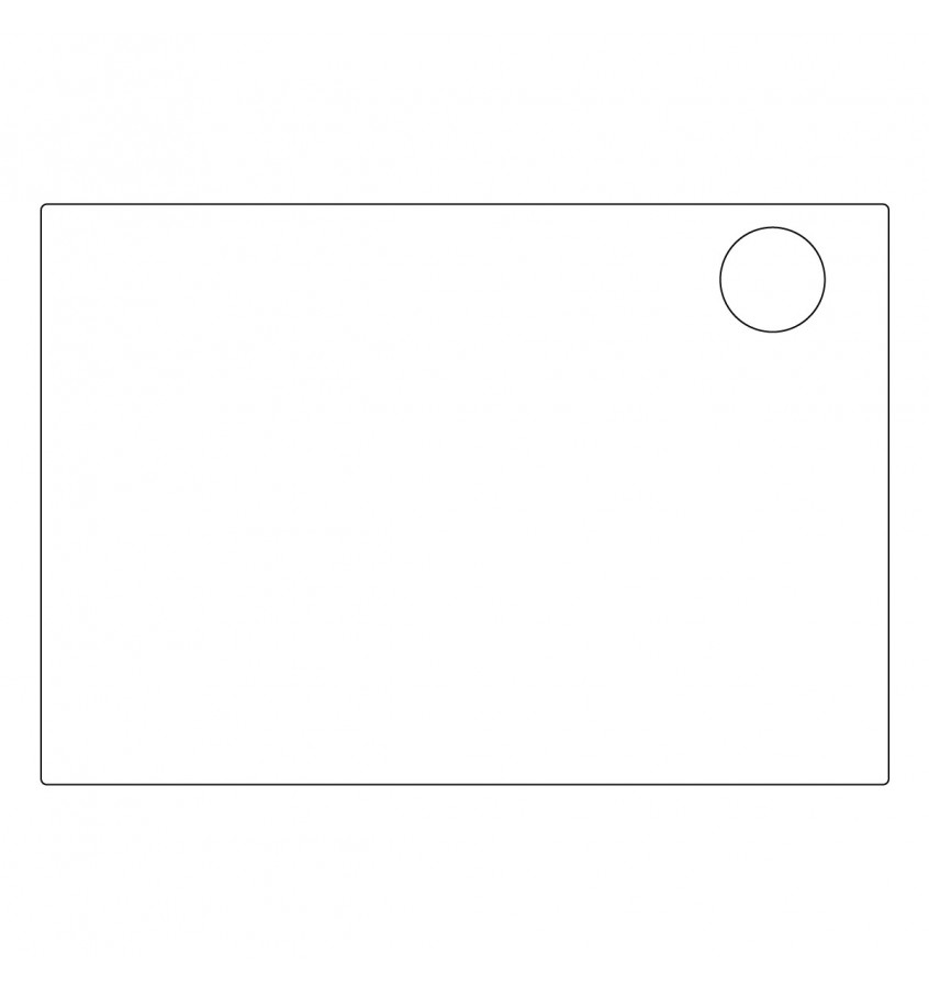 Przezroczysta podkładka 73x50cm na biurko MICKE z IKEA