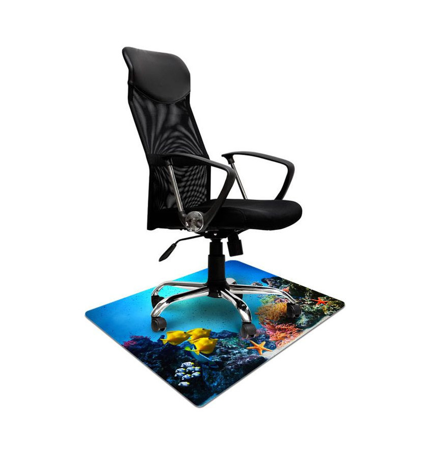 Mata ochronna pod fotel na kółkach z nadrukiem 026 - 80x120cm -  gr. 13mm