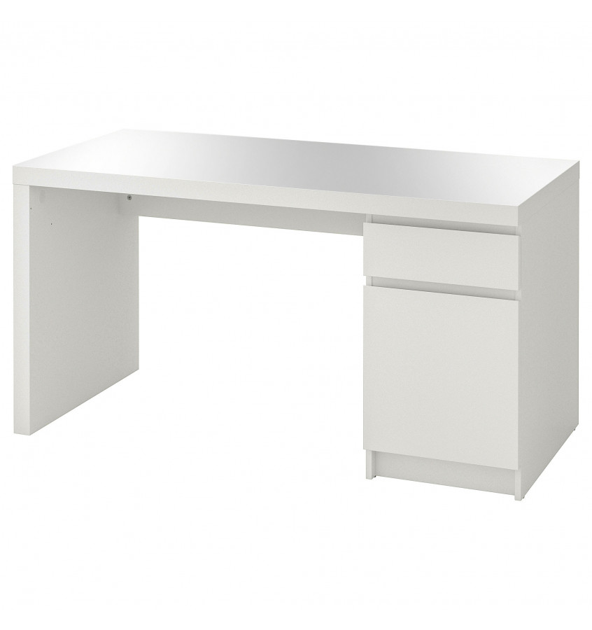 Przezroczysta podkładka 140x65cm na biurko MALM z IKEA