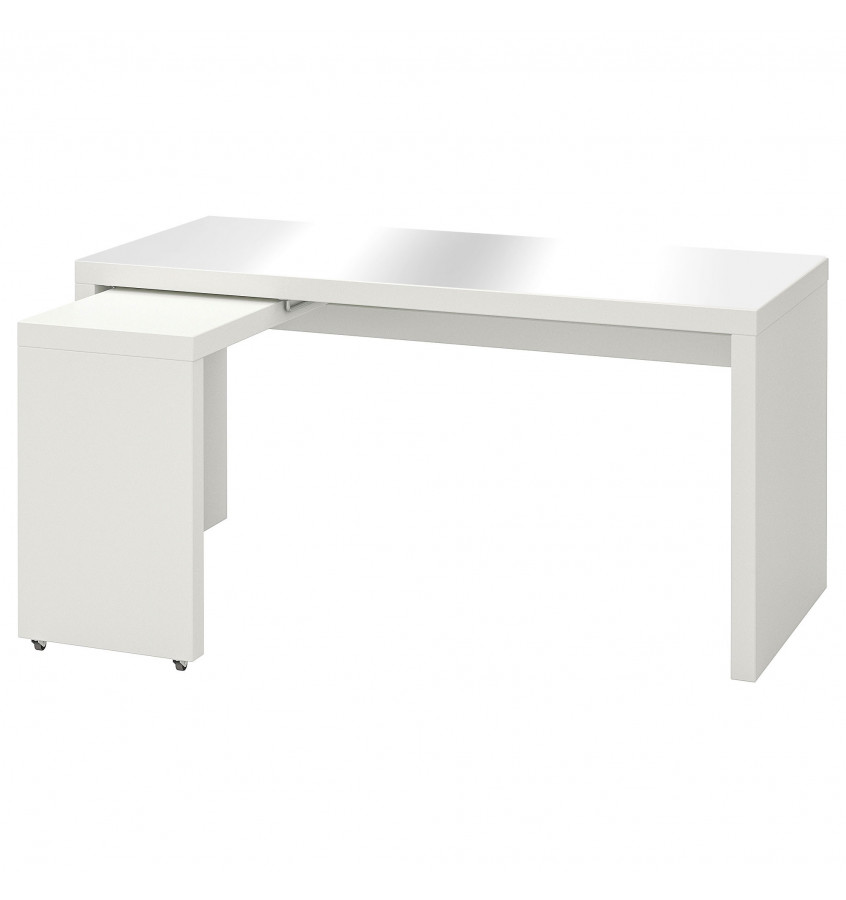 Przezroczysta podkładka 151x65cm na biurko MALM z IKEA