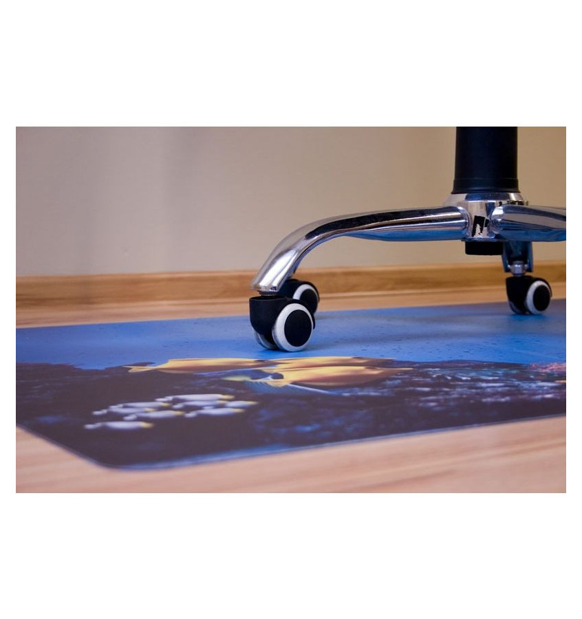 Mata ochronna pod fotel na kółkach z nadrukiem 026 - 80x120cm -  gr. 13mm