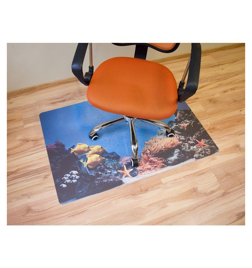 Mata ochronna pod fotel na kółkach z nadrukiem 026 - 80x120cm -  gr. 13mm