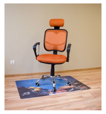 Mata ochronna pod fotel na kółkach z nadrukiem 026 - 80x120cm -  gr. 13mm