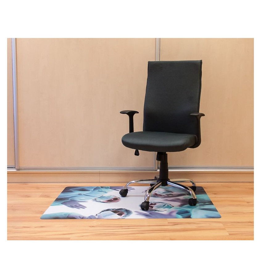 Mata ochronna pod fotel na kółkach z nadrukiem 027 - 80x120cm -  gr. 13mm