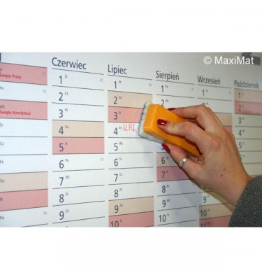 Planer ścienny 2025 format 84x59 cm kalendarz suchościeralny A1