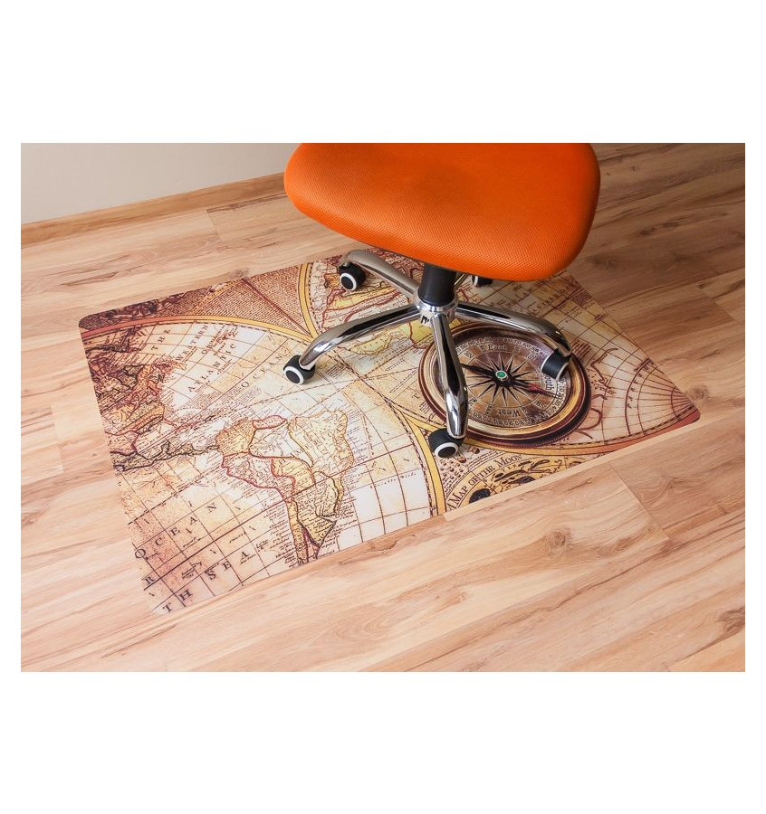 Mata ochronna pod fotel na kółkach z nadrukiem 028 - 80x120cm -  gr. 13mm