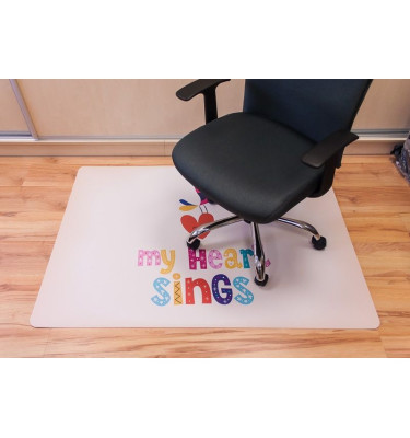 Mata 100x140cm gr 13mm ze wzorem 046 - MY HEART SINGS  