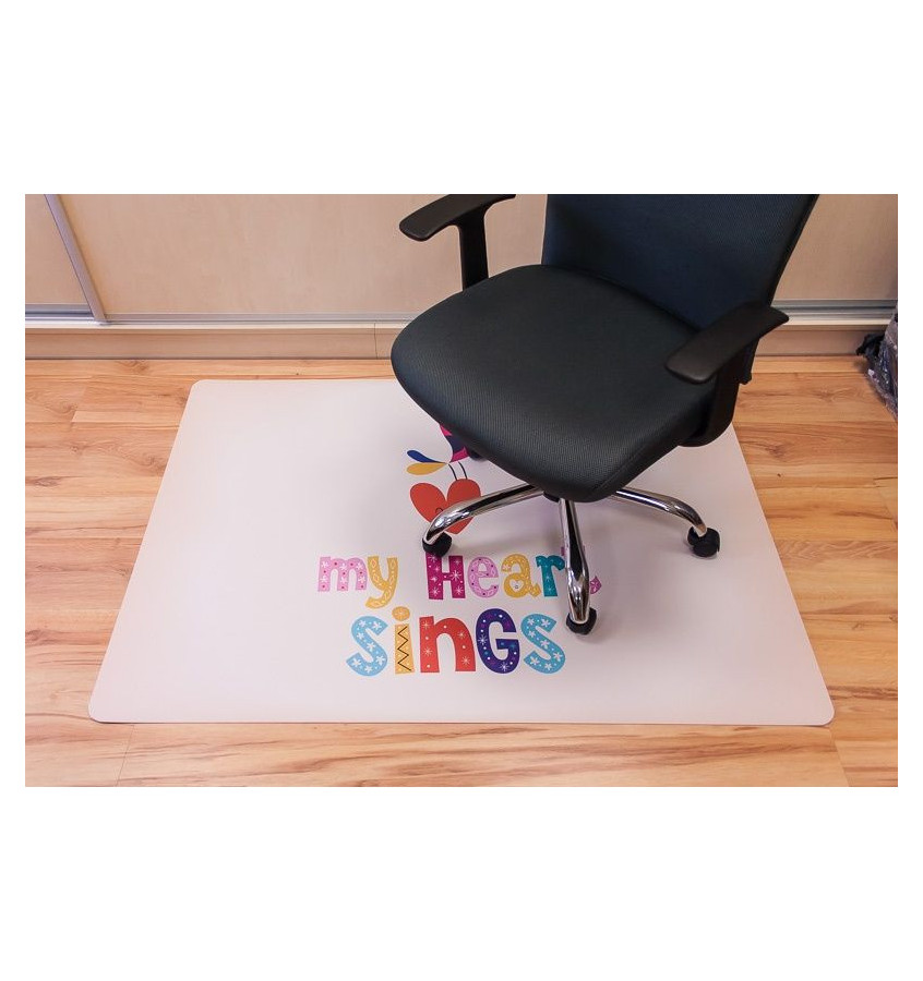 Mata 100x140cm gr 13mm ze wzorem 046 - MY HEART SINGS  