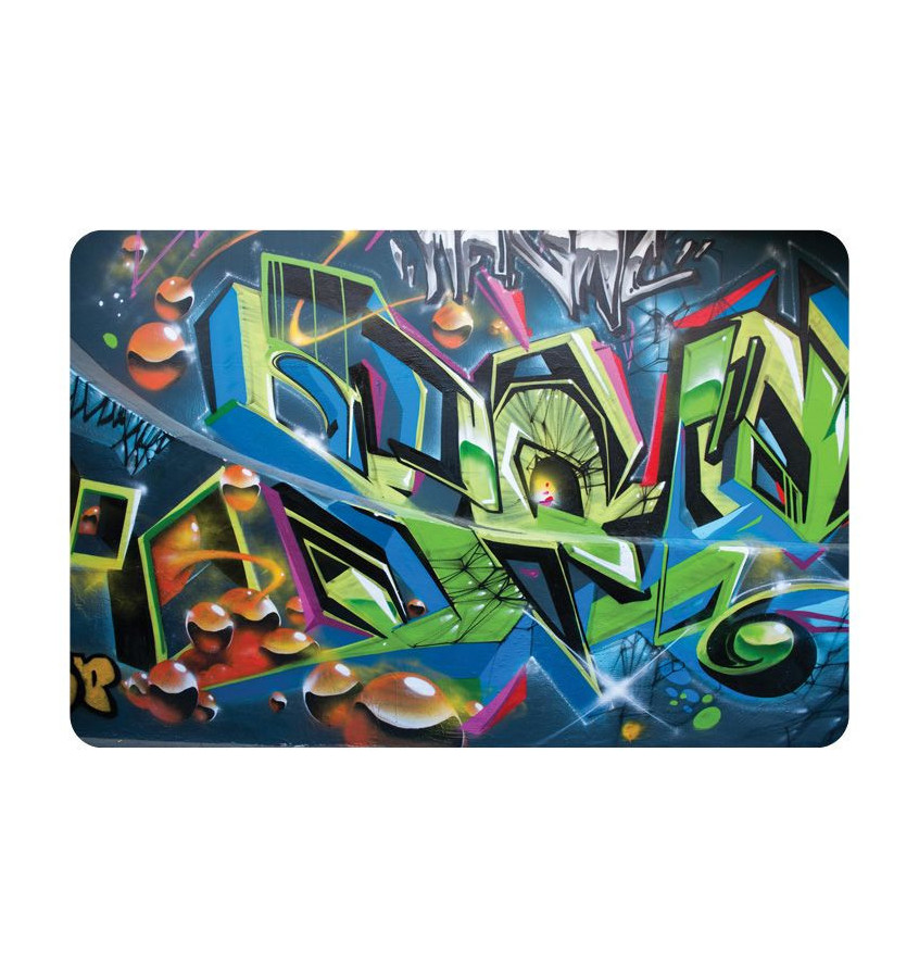 Mata ochronna pod krzesło na kółkach z grafiką 047 - pod fotel obrotowy - 80x120cm -  gr. 13mm