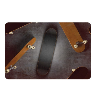 Mata ochronna pod krzesło na kółkach z grafiką 048 - pod fotel obrotowy - 80x120cm -  gr. 13mm