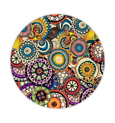 Mata ochronna pod krzesło na kółkach z grafiką 056 - pod fotel obrotowy - okrągła śr. 100cm gr. 13mm