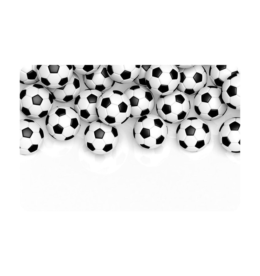 Mata ochronna pod krzesło na kółkach z grafiką 049 PIŁKA NOŻNA - pod fotel obrotowy - 80x120cm -  gr. 13mm