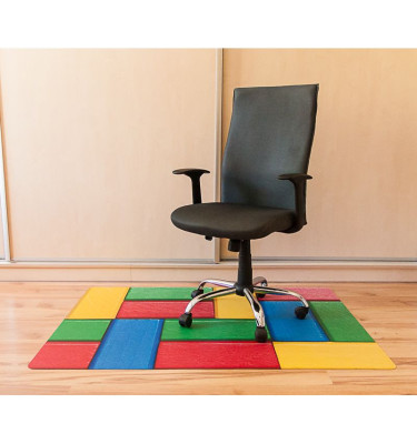 Mata 100x140cm gr 13mm ze wzorem 051 - KLOCKI