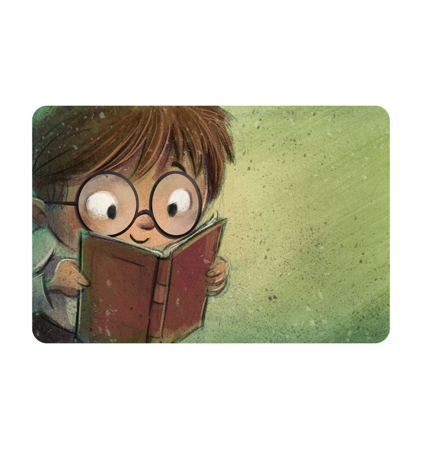 Mata 100x140cm gr 13mm ze wzorem 052 - CZYTAJĄCY CHŁOPIEC