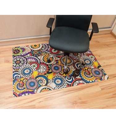 Mata 100x140cm gr 13mm ze wzorem 056 - KOLOROWE MANDALE