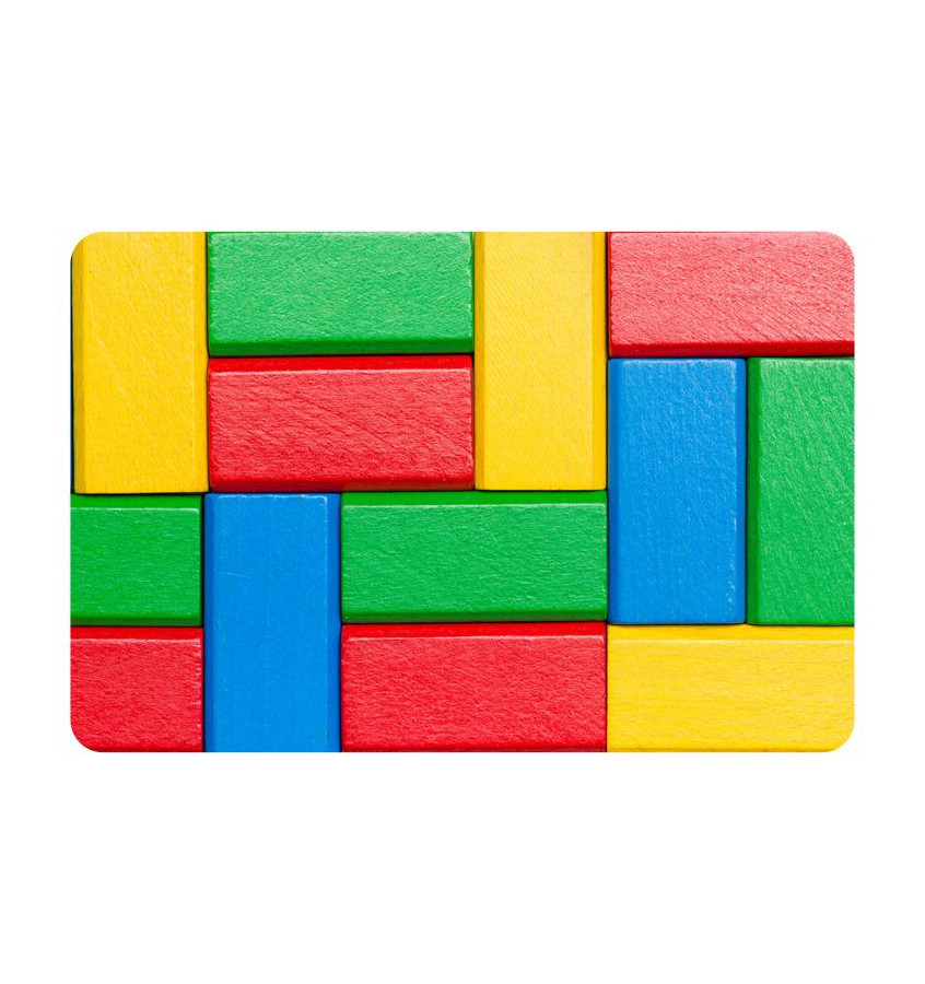 Podkładka 120x180cm gr 13mm ze wzorem 051 - KLOCKI