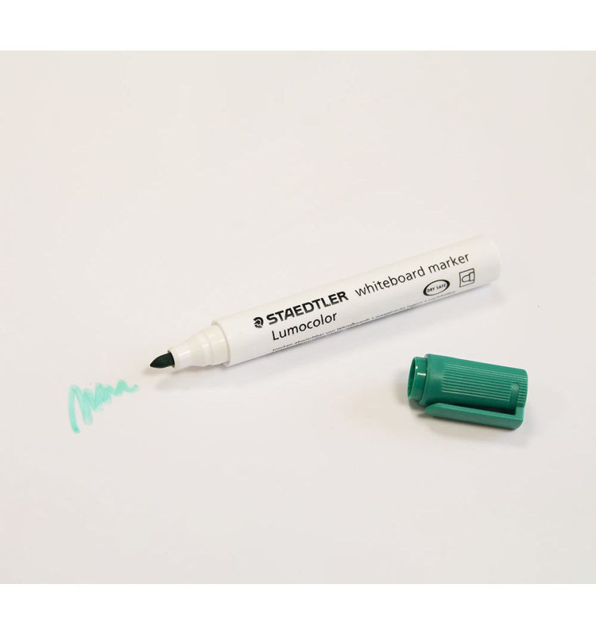 ZIELONY marker suchościeralny do planerów i białych tablic LUMOCOLOR Staedtler Whiteboard