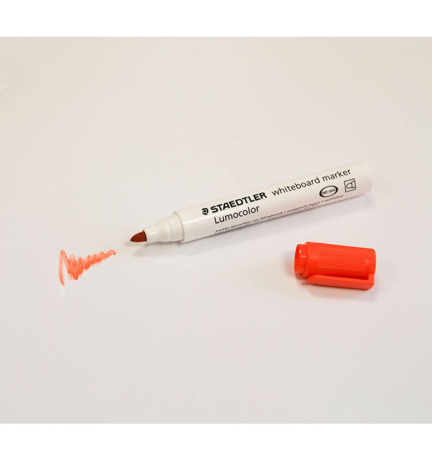 POMARAŃCZOWY marker suchościeralny do planerów i białych tablic LUMOCOLOR Staedtler Whiteboard
