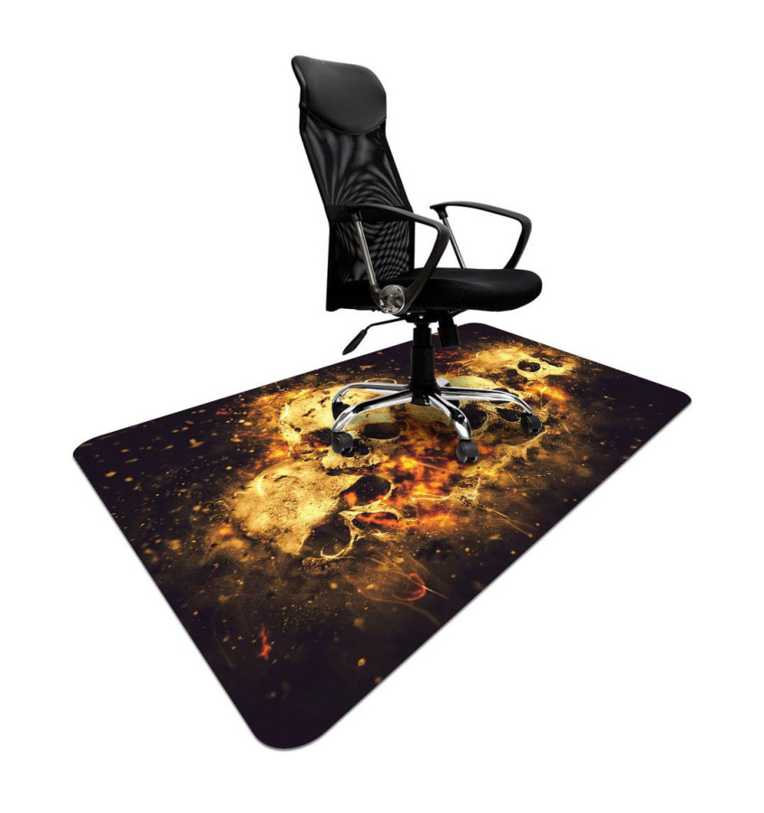 Podkładka 120x180cm gr 13mm ze wzorem 057 - PŁONĄCE CZASZKI