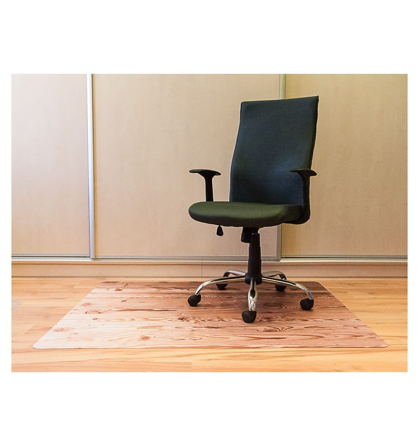 Mata 100x140cm gr 13mm pod krzesła ze wzorem 065 - DREWNO