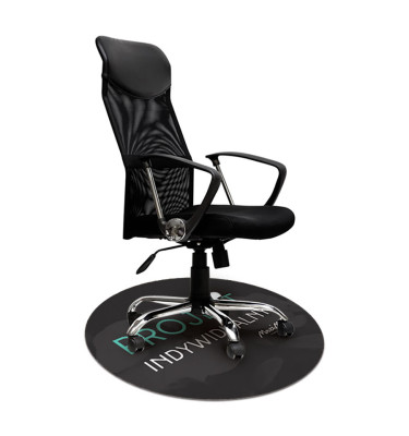 Mata ochronna pod fotel obrotowy nadruk na zamówienie  - okrągła 100cm gr. 13mm