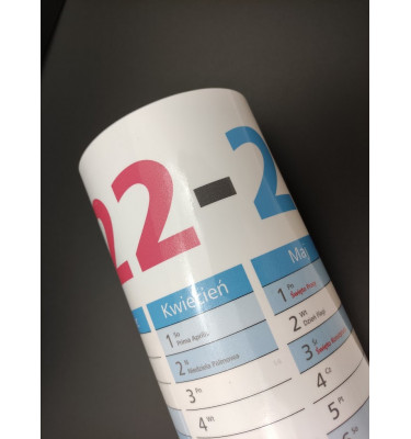 Planer SZKOLNY suchościeralny A1 na rok 2025/26 84x59cm