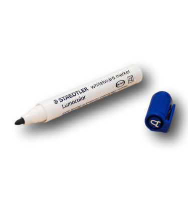 NIEBIESKI marker suchościeralny do planerów i białych tablic LUMOCOLOR Staedtler Whiteboard