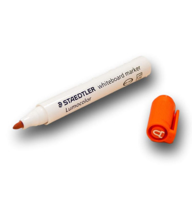POMARAŃCZOWY marker suchościeralny do planerów i białych tablic LUMOCOLOR Staedtler Whiteboard