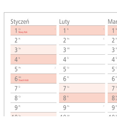 Planer ścienny 2026 MEGA kalendarz 190x102cm mocowanie smoprzylepne