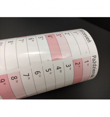 Planer ścienny 2026 138x975 cm kalendarz suchościeralny B0