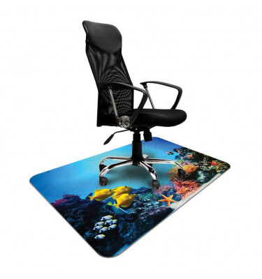 Mata ochronna pod krzesło na kółkach  z nadrukiem   026 - 100x140cm -  grubość. 13mm