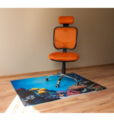 Mata ochronna pod krzesło na kółkach  z nadrukiem   026 - 100x140cm -  grubość. 13mm