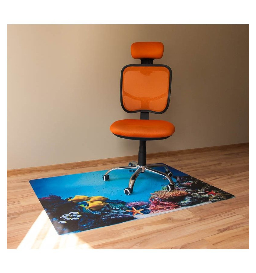 Mata ochronna pod krzesło na kółkach  z nadrukiem   026 - 100x140cm -  grubość. 13mm