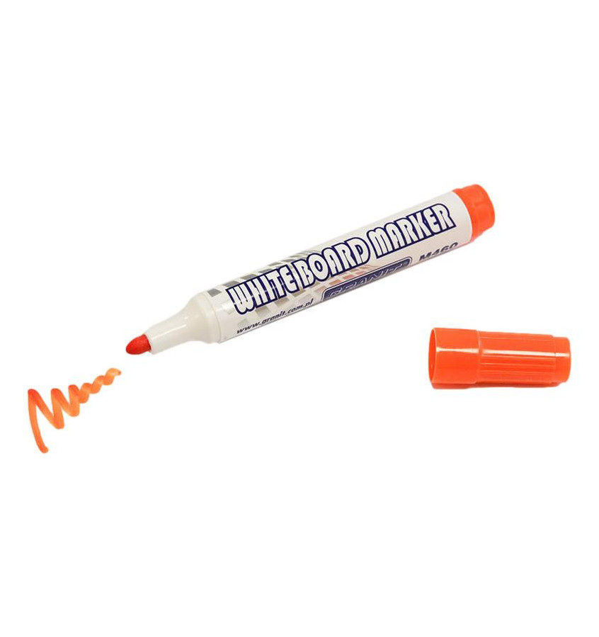 POMARAŃCZOWY marker Whiteboard GRANIT do planerów i białych tablic GRANIT
